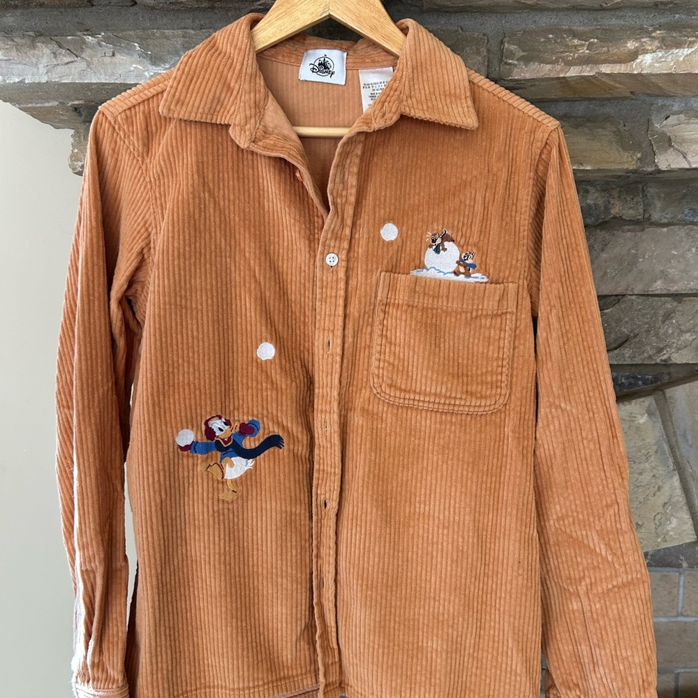 Disney Orange Corduroy Shirt
